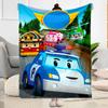 Train Adventure: Titipo's Journey Blanket Soft & Cozy Suitable for Bed Seaside Sofa for All Occasions Stylish Decor