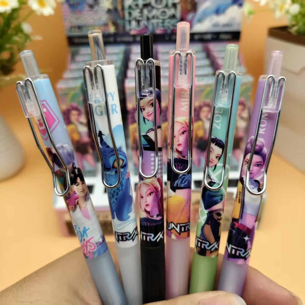 K-Pop Demon Hunters Neutral Pen 0.5 Black Pen Student Stationery Gift Fragrance Pen Idol Limited Derivative