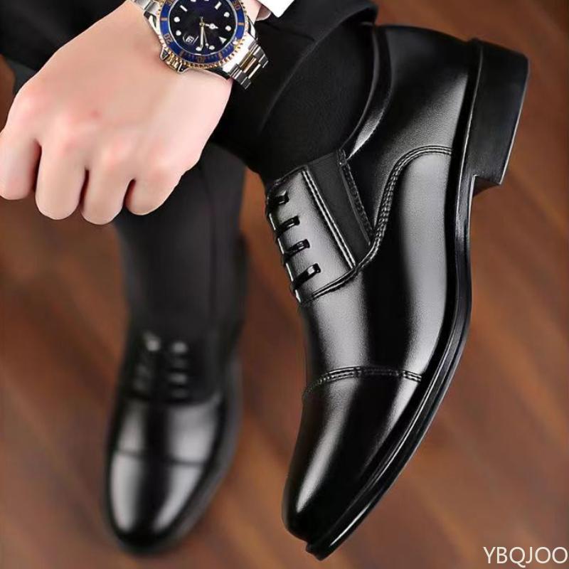 Male Luxury Designer leather Shoes Men's Business Work footwear Fashion black formal shoes Low cut comfortable loafers Homme