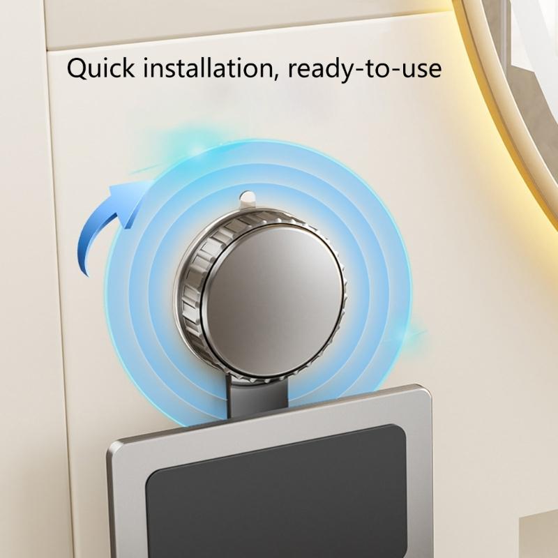 Blow Dryer Stand Space Saving Bathroom Storage Solution with Strong Suction Power not Drill Hair Dryer Rack for Toliet