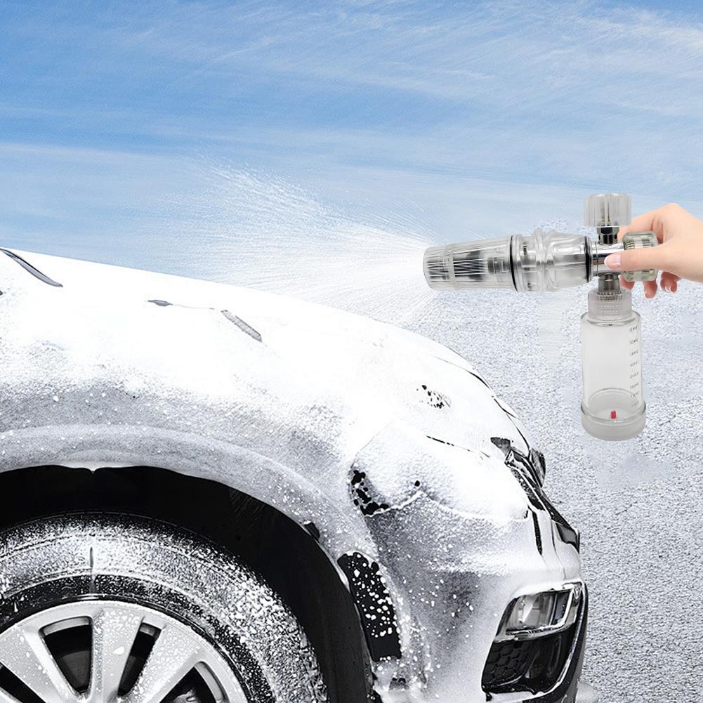 100ml Soap Foam Spray Bottle Adjustable Car Wash Foam Sprayer with 5 Nozzle Tips Liquid Foam Sprayer for Cleaning Cars SUVs