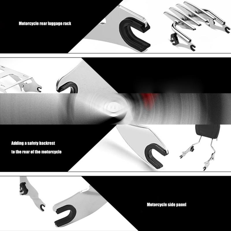 Easy Installation Bar Backrest Bushing Grommet for Street Luggage Rack Bushing Motorbike Modified Accessory