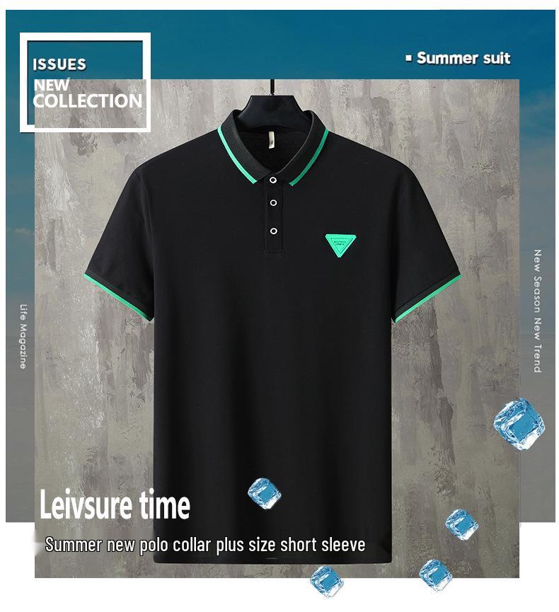 Trendy polo nadměrné velikosti pro podnikání – Krátký rukáv, Padne až do 360 jinů