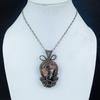 Rhodochrosite Jewelry, 999 Copper Wire Wrapped Pendant, Handmade Gemstone Jewelry Pendant, For Memorial Day