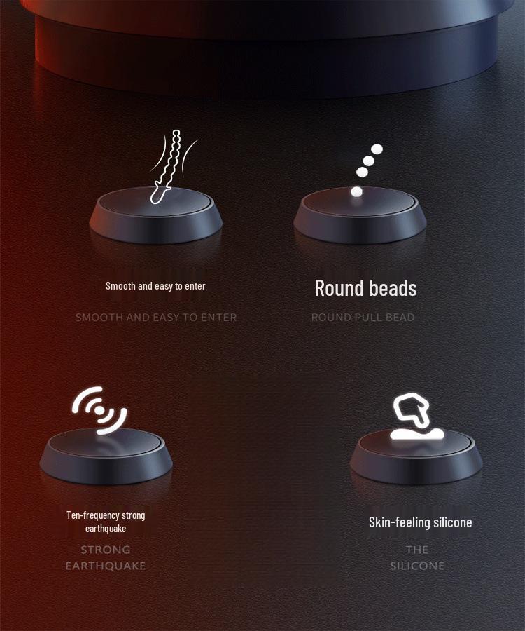 Pilot Silicone Vibrating Anal Plug – 10 Frequency Bead Massager Sex Toy
