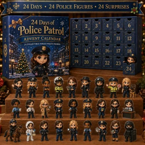 Weihnachtsgeschenk für Kinder 2026 Berufe Adventskalender, 24-Tage Countdown-Box mit Mini Berufs-Schreibtisch-Display Sammlerfiguren, Gemeinschaft