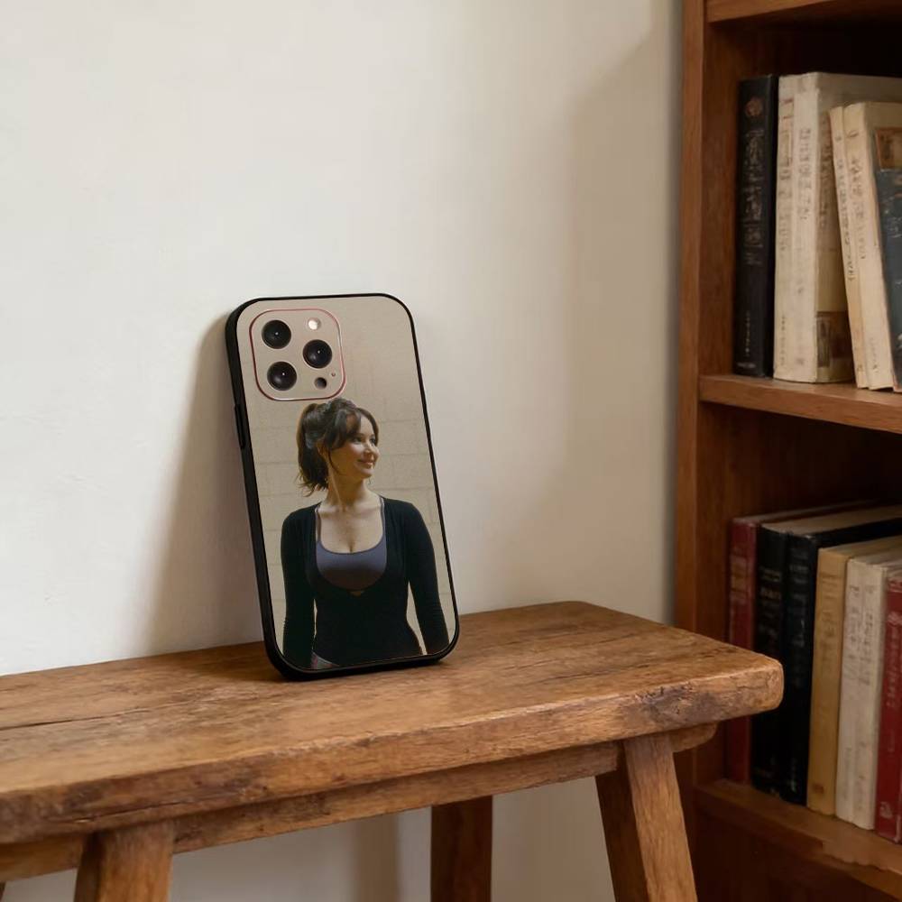 

Jennifer Lawrence Phone Case For iPhone 17,16,15,14,13,12,11 Plus,Pro Max,XS,Soft Silicone Black Cover iPhone13Pro