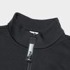 FILA Solid Color Stand Collar Fitness Pullover Long Sleeve Sweatshirt Women sweatshirt Deep-Black A11W341211F-BK