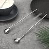 6 Pieces Stainless Steel Spoon Straws, Spoon Straw with 1 Cleaning Brush