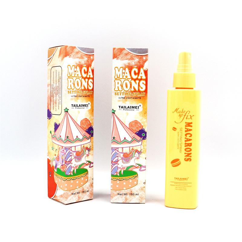 Set Makaron Spray Fissante per Trucco Reidrata a Lungo e Non Si Rimuove Facilmente