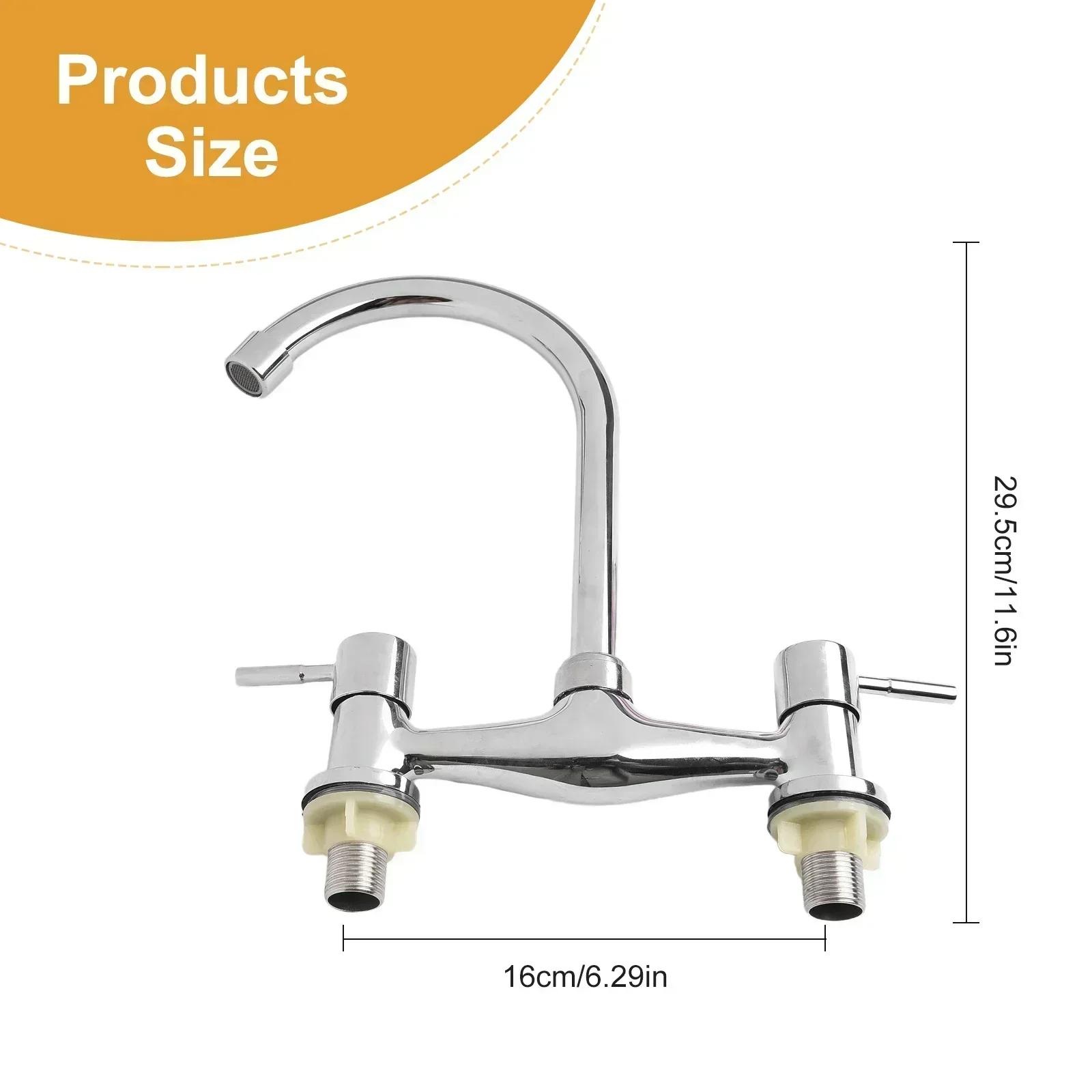 

Chrome Hot And Cold Mixing Faucet Hole Deck Kitchen Sink Solid Brass Chrome Construction Applicable Scenario Applicable China Mainland