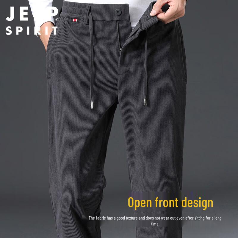 JEEP SPIRIT Men's Autumn/Winter Corduroy Business Casual Pants