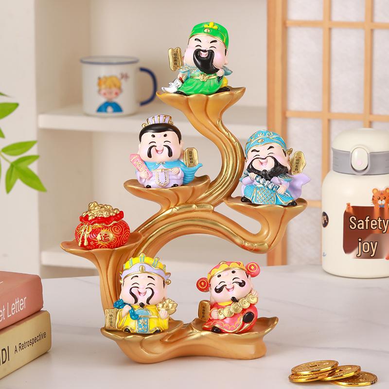 Big Five Ornaments: Five Blessings for Office, Living Room, Study, Desktop, Housewarming