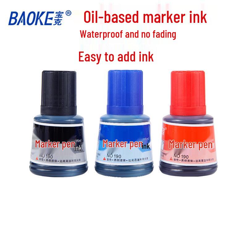 Bao Ke NO190 Oil-Based Marker Ink Refill, 36ML красный