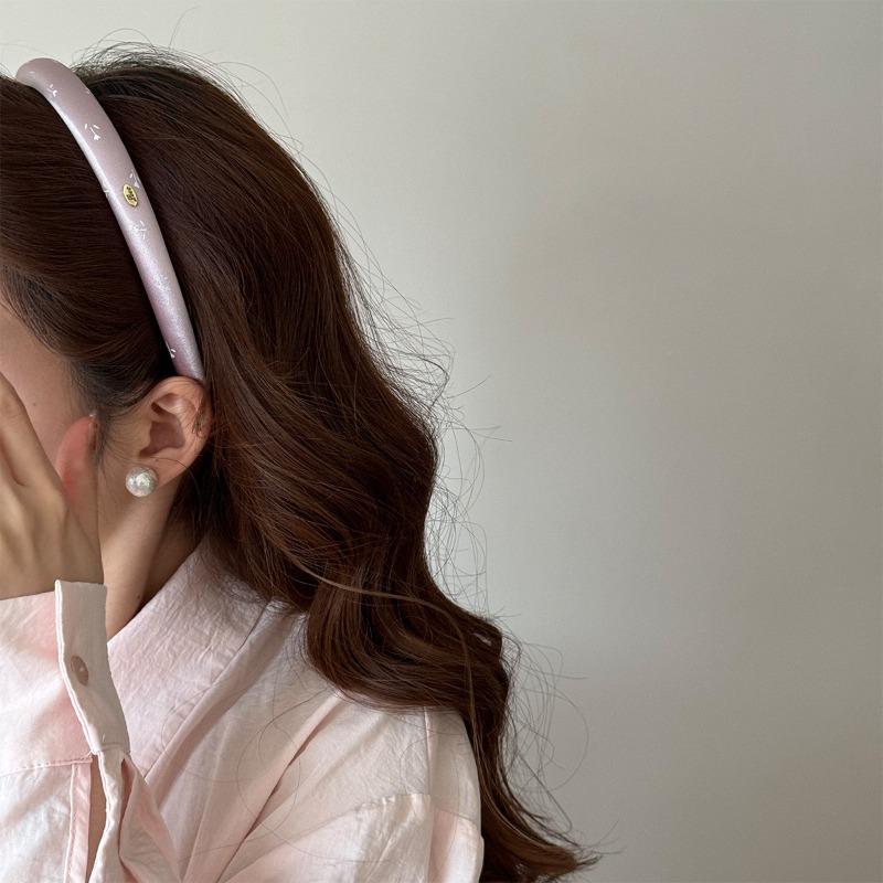 Small Floral Fabric Hairband - Simple Solid Color, Relaxed and Elegant, Soft Sponge Hairband, Versatile Hair Accessory