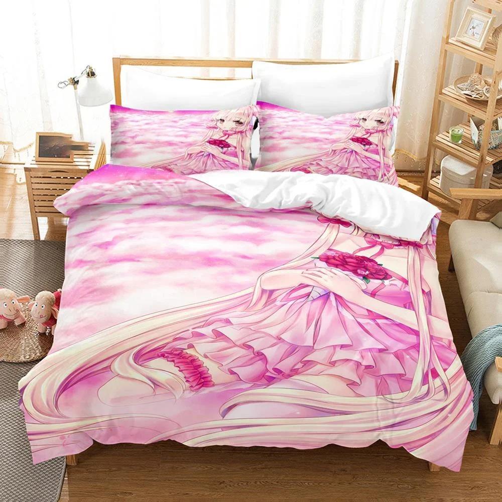 Anime Chobits Neue Chi Bettwäsche Set Bettbezug Schlafzimmer Bettdecke Bezüge Einzelbett Twin King Size Steppdecke Bezug Heimtextil