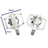 KCNC KPED09 Lightweight MTB Clipless Platform SK2120 Pedals, Silver, KPED09-CR-S,