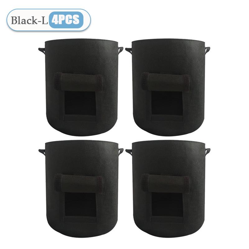 1-8PCS 5/10Gallon Felt Potato Planting Bag Large Diameter Vegetable Plant Seedling Bag Non-Woven Felt Potato Growing Bucket
