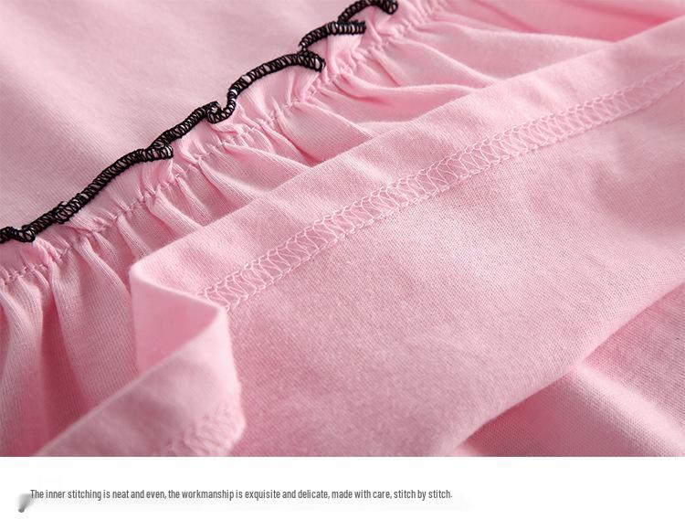 Kpop Witcher Girls Pleated Cartoon Dress - Stylish Short-Sleeve Summer Skirt for Children