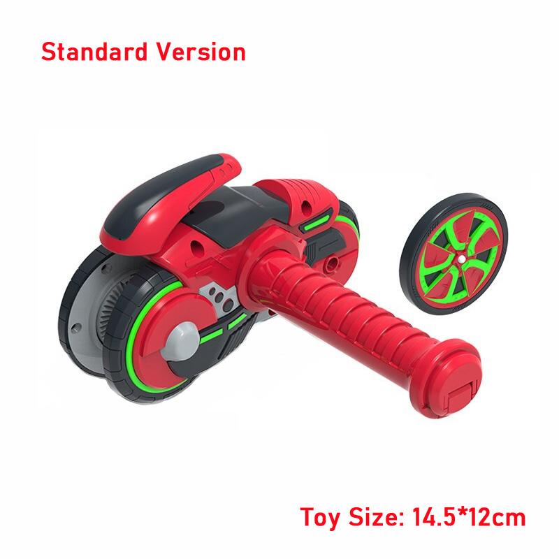 Новейший Магический Гироскоп Бесконечный Циклотрон Ускоряющее Колесо Гироскоп Игрушка с Мотоциклетной Пусковой Установкой Вращающийся Волчок Игрушки для Детей Подарок