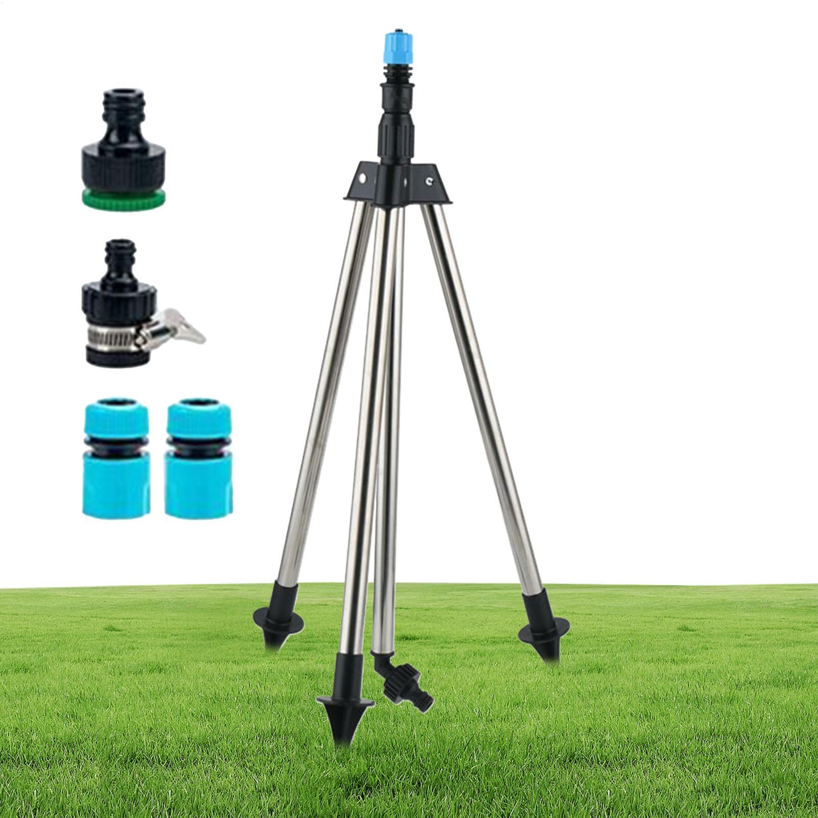 Lawn Tripod Sprinkler 360 Degree Sprinkler Stand Tripod Outdoor Adjustable Height Watering Equipment For Yard Flower Bed China Mainland