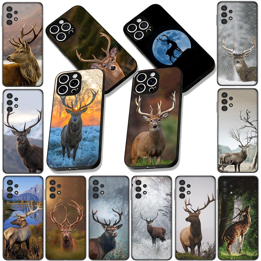 Soft Cover for Apple iPhone 17 16 14 15 Pro Max Plus 15+ 16E XR ProMax Air 16+ Coque Phone Case Deer Wild Hunting Buck