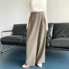New Arrivals Open Run Women High Waist Pintuck Stretch Wide Slacks