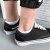 4 Pairs Classic White Black Ankle Socks Business Men Cotton Causel Socks Soft Breathable Summer Autumn Male Boat Socks