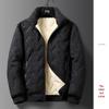 Veste d'hiver en coton pour homme avec doublure en velours - Parka épaisse et chaude en laine d'agneau