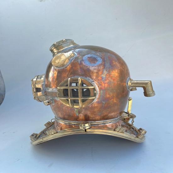Copper Brass Scuba Divers Diving Helmet Helmet 45.72 Cm Us Navy Mark V Helmet Gift
