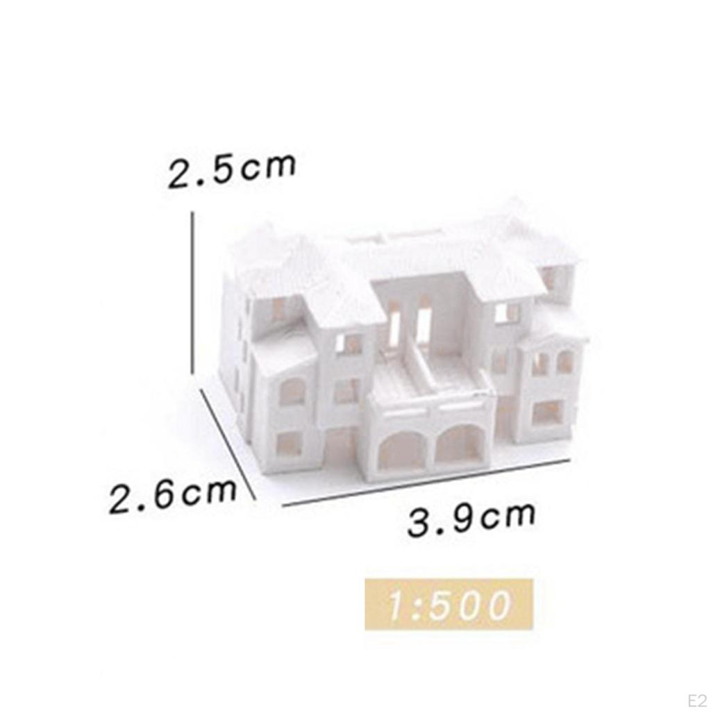 1/500 Dollhouse Miniature Unpainted House Parking Street Railway Landscape Trains Train Scenes