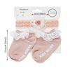3Pcs/Set Lace Flower Baby Headbands Socks Wing Bow Cotton Non-slip Anklet 0-12M Stockings Wide Elastic Hairbands Infant Socks