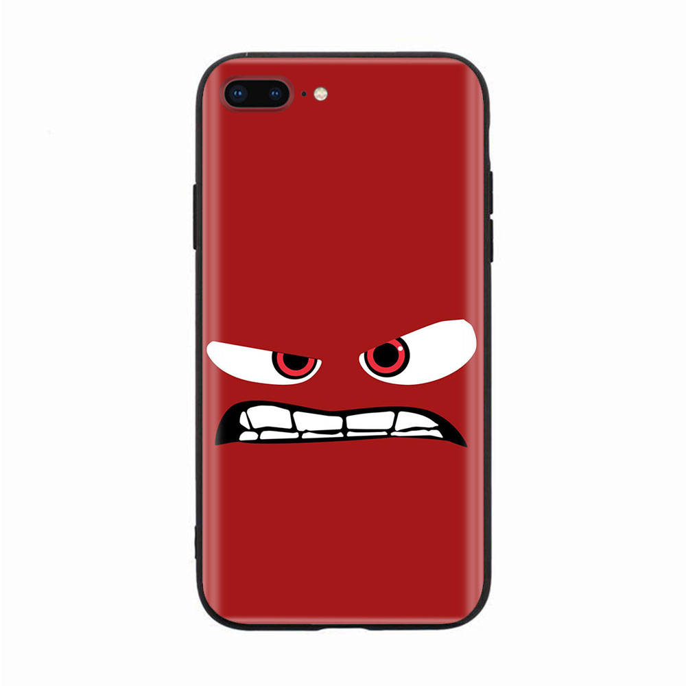 Schwarze Hülle für Xiaomi Redmi 13C Note 9 iPhone XR 7 8 14 15 11 12 13 X XS Pro Max Samsung A25 S23 S24 FE Ultra Plus aces Emoji