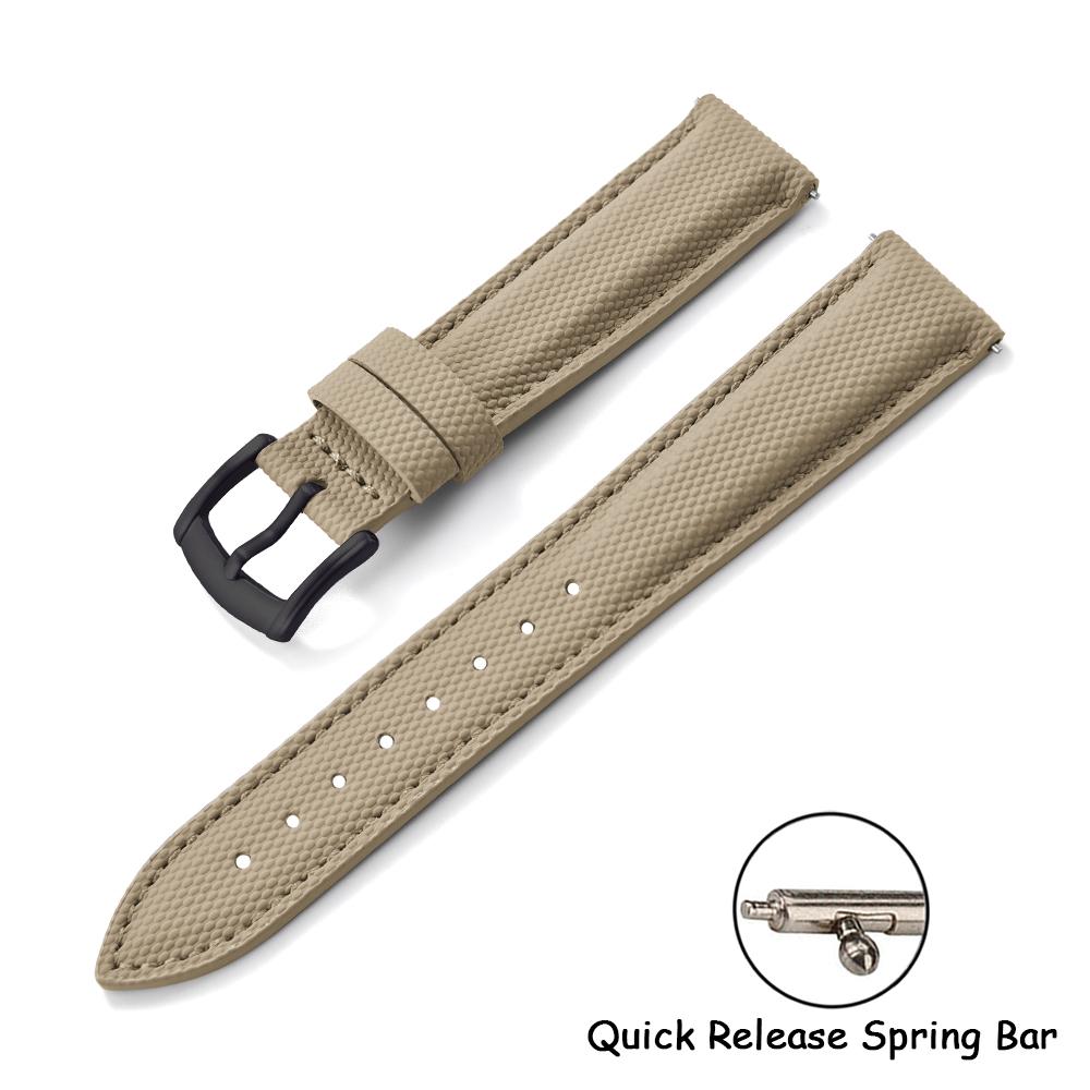 New Coated Sailcloth Strap 18/19/20/22mm Sport Fabric Waterproof WristBand Universal Accessories For Smart Watch Huawei/Samsung