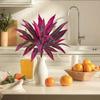 Realistic Leaves Fake Tropical Palm Plants Plastic Shrub Cordyline Fruticosa Plants  Living Room