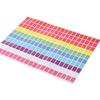 2000PCS Marking Rectangular Self-adhesive Stickers Multi-color 10 Colors Price Tags Stickers Copper Sticker Colored Labels