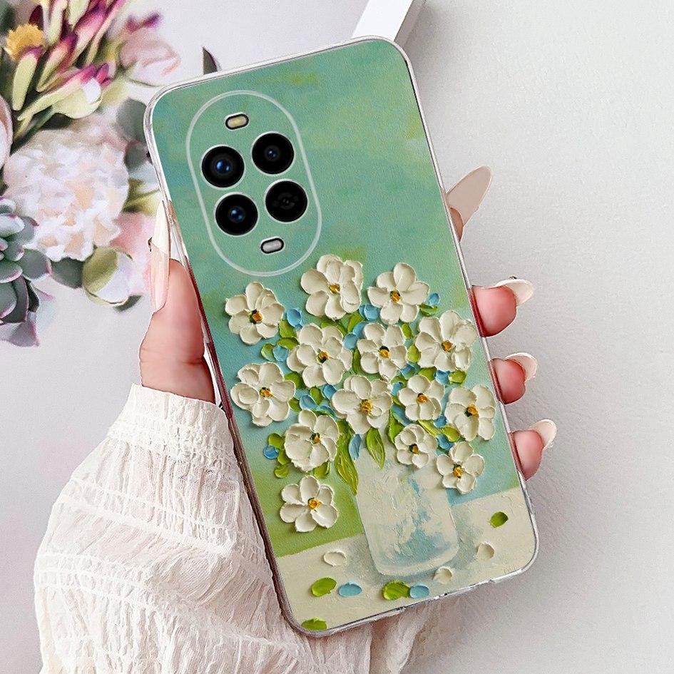 For Huawei Nova 13 Case Nova13 5G Cover BLK-AL80 Funda Popular Flower Butterfly Soft Clear Silicone Cases For Nova 13 Pro Bumper