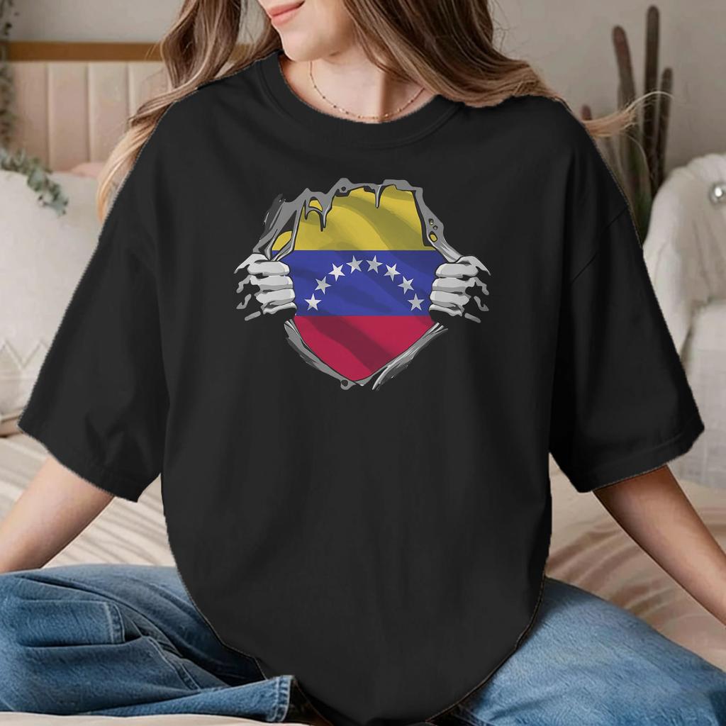 Funny Make Venezuela Chevere Again TShirt Unisex Unisex Round Neck Cotton T Shirt Short Sleeve Tee Shirt Plus Size Clothing