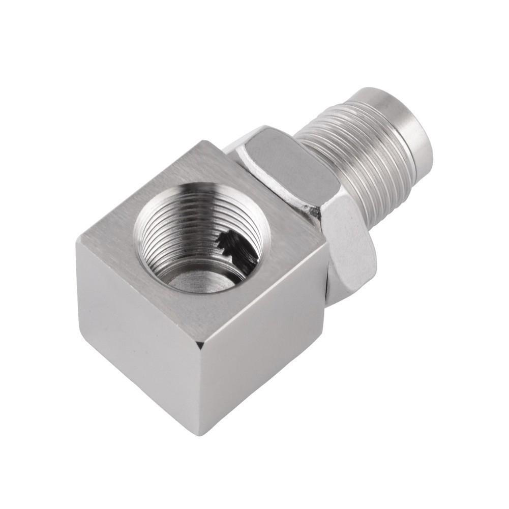 Universal 90 Degree Design O2 Oxygen Sensor Adapter Extender Bung Extension Catalytic Converter O2 Oxygen Sensor Spacer For Off Road Vehicles