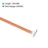 uxcell 24AWG Copper Wire 15M/49ft Orange Electrical UL1007 Spool Tinned Copper Wire for Internal Connection, Marine