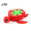 Poseable Turtle Ornament 3D Printed Watermelon Fidget Toy with Movable Joints, Pressable Shell Buttons Stress Interactive Desk Decoration Relief Toy,