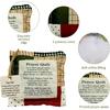 4-Pack Prayer Quilt with Cross ide, Pocket Prayer Quilt, Prayer Quilts, Spiritual Comfort for Daily Prayer, Christian Gifts for Women and Pastors