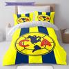 Club De Futbol América Pattern Bedding,Quilt Set Quilt Cover Pillowcase Home Birthday Gift(1 * Duvet Cover + 2 * Pillowcase, Without Core)