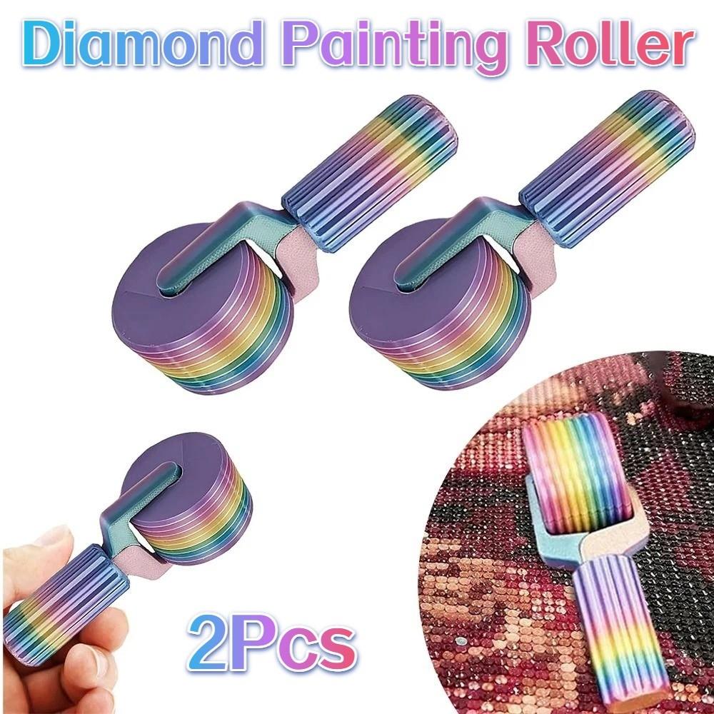 2Pcs DIY  Painting Roller Colorful  Painting Tool   Embroidery