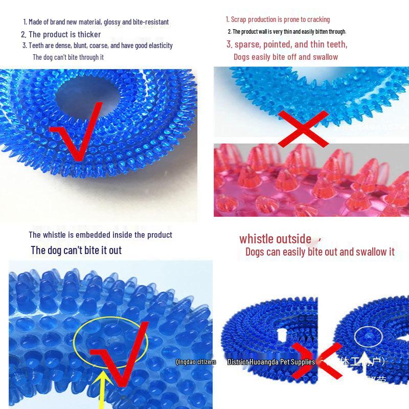 Squeaky Molar Ball: Durable, Bite-Resistant Toy for Medium & Large Dogs