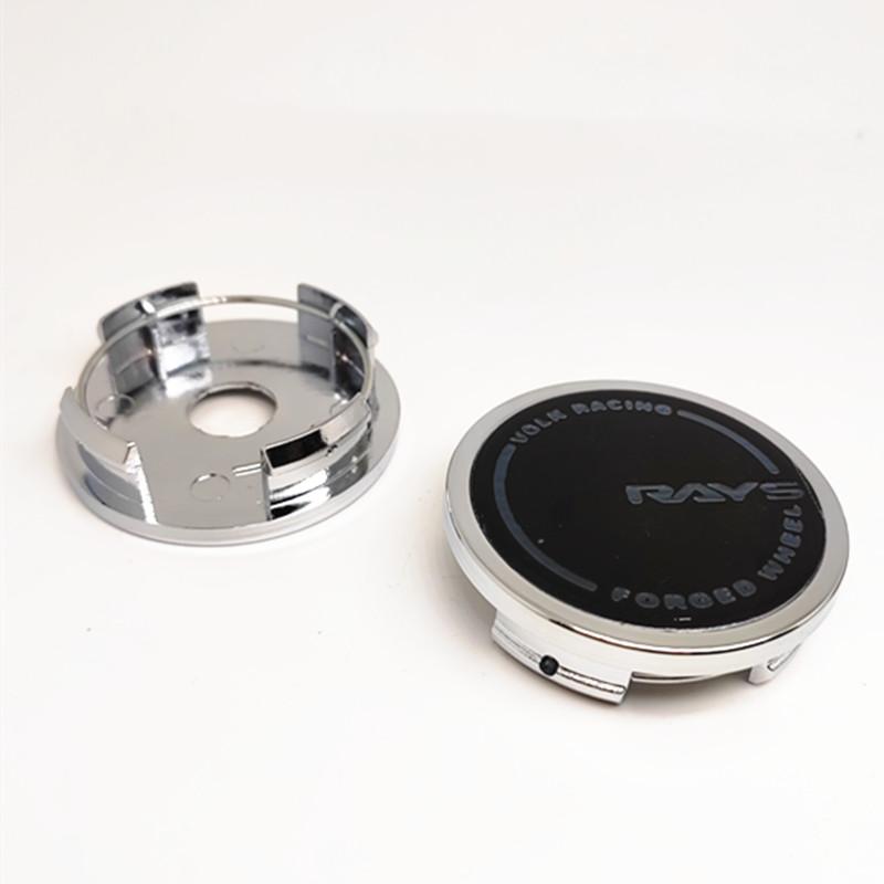 4 Stück 58mm Felgendeckel Nabe für Volk Rays Racing VR 52mm Felgen Abdeckung Logo Emblem Abzeichen Auto Styling Zubehör