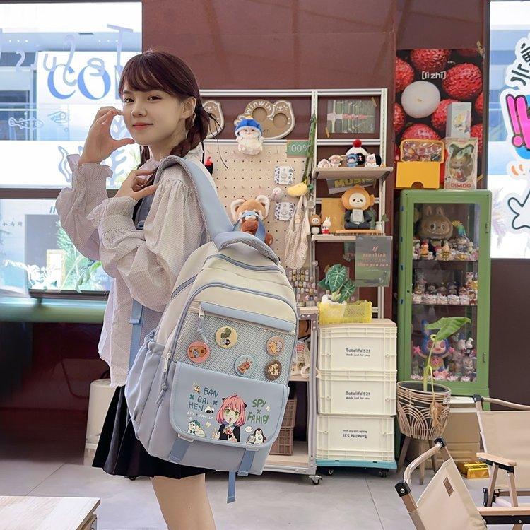 Schoolbag Japanese cute ins high value versatile large capacity schoolbag primary school students junior high school students backpack