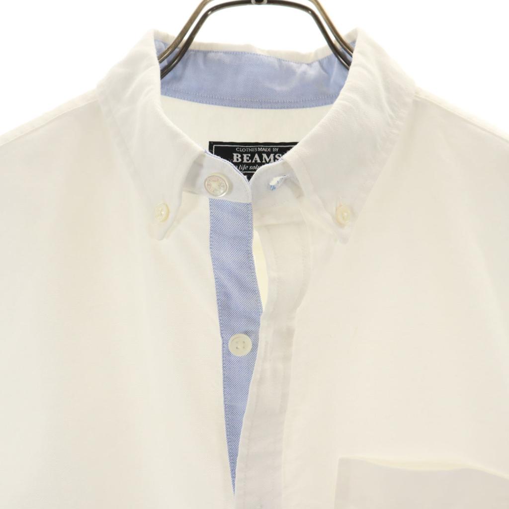 BEAMS Short Sleeve Button Down Shirt M White Men's Used