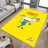 1PC Pippi Langstrump Horse Extra Large Non Slip Floor Carpet, Office, Family, Bedroom, Studio Large Area Rug Indoor Rugs