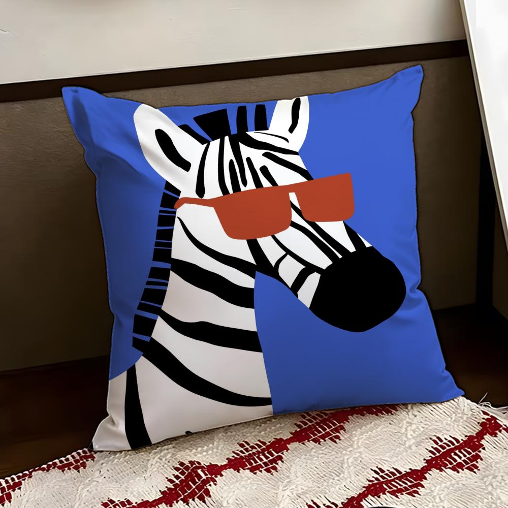 Cartoon Animal Cute Cushion Cover Reversible Soft Durable Pillow Cover Home  Car MultiScene Use for Daily Comfort
